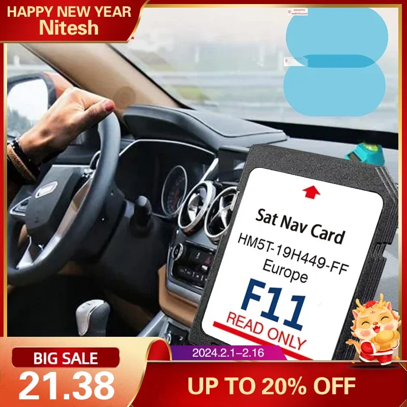 

64GB Update Map Version for Ford Sync2 F11 Full Europe Navigation System GPS SD Card HM5T-19H449-FF