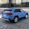 1:24 RAV4 SUV Alloy Model Car Toy Diecasts Metal Casting Pull Back Sound and Light Car Toys For Children Vehicle 3