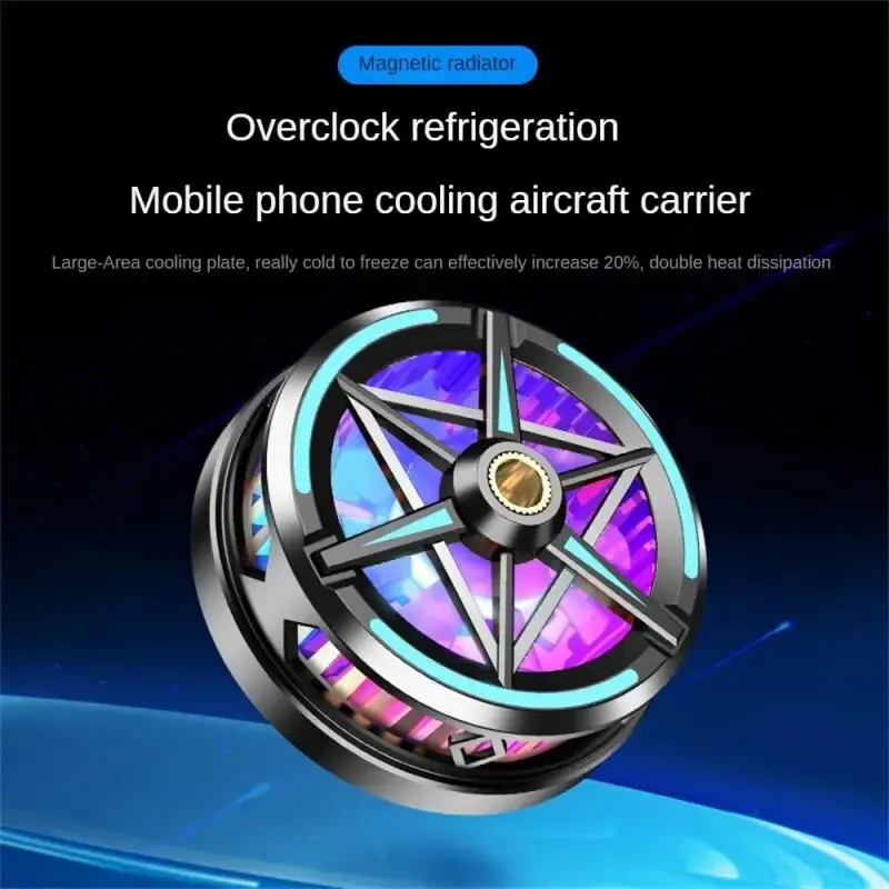 S6 Mobile Phone Cooler Cooling Fan Magnetic Radiator For PUBG Phone Cooler System Cool Heat Sink For Cellphones Tablets cooling fan cellphone cooler gaming cooling fan
