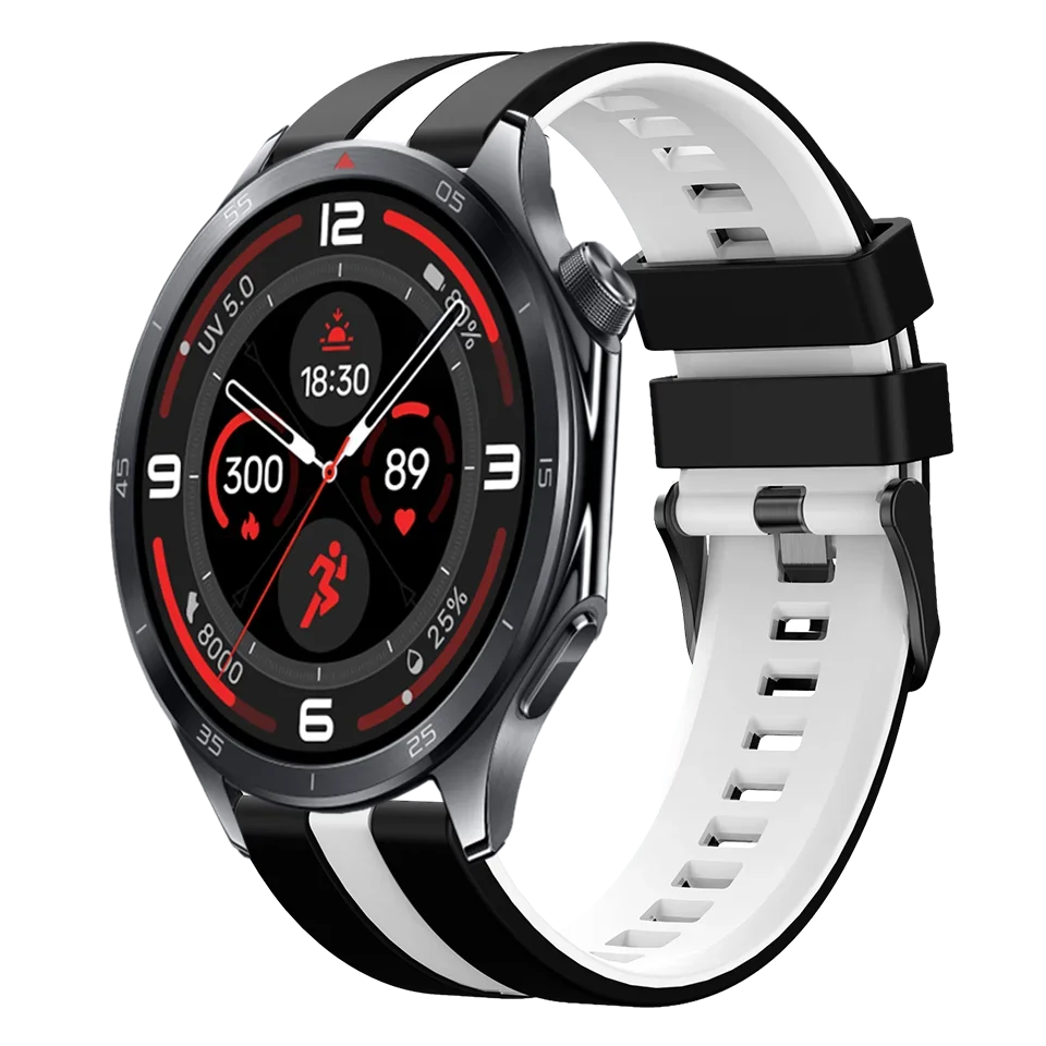 GIOPUEY Cinturini Compatibile con OnePlus Watch 3, Morbido Silicone Cinturino [Resistente all'Usura] [Traspirante] - Army Green