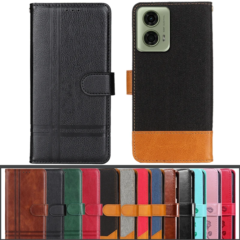 Flip Case Per Motorola Moto G24 Portafoglio Cover In Pelle Magnetica Per Moto G24 G 24 Motog 24 Motog24 6.56 "Portafoglio Borse Per Telefono Custodie