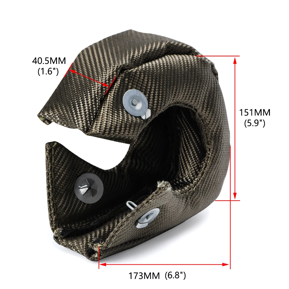 Turbo Cover Heat Shield LZONE-T25/T28 GT25 GT28 GT30 GT35 TURBO/TURBOCHARGER FULL TITANIUM HEAT SHIELD/WRAP BLANKET JR1302-2T