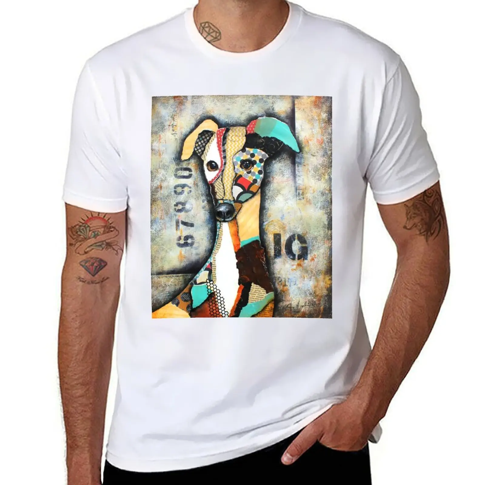 

Italian Greyhound T-shirt plus size tops shirts graphic tees men t shirts