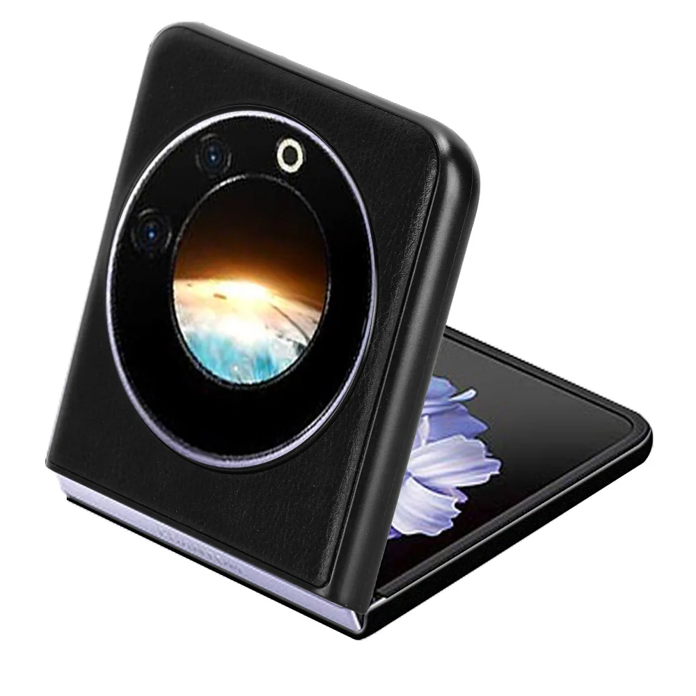 Leather Texture PU Leather Back Hard Cover Case