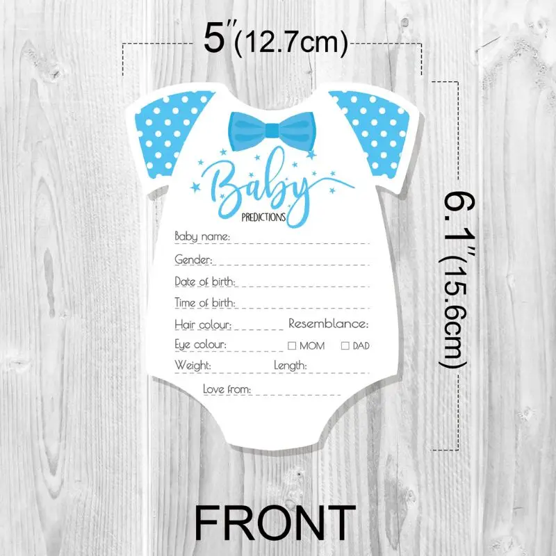 Baby Predictions and Advice Cards (Pack of 10) Baby Shower Games Ideas for Boy or Girl Party Activities Supplies New Dropship