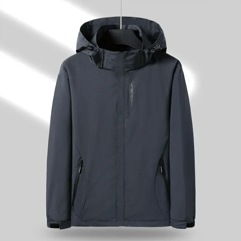 2023 NEW Spring Autumn Wear Hooded Windbreaker Parkas Thin Men's Zipper Jacket Outfits Coat Sport Men Women