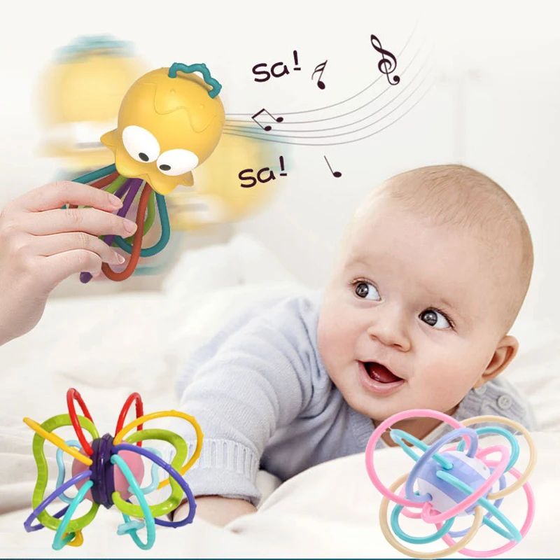 

Baby Gum Molars Baby Manhattan Grab Ball Chew Gum Toy Silicone Can Be Boiled for 0-12 Months Toddler Boys Girls Toys Baby Gifts