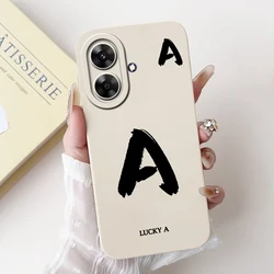 Cute Lucky Letters Soft Silicone Phone Case Cover - Stylish Protective s Coque for Realme Note 60 (TYbai - 10A)