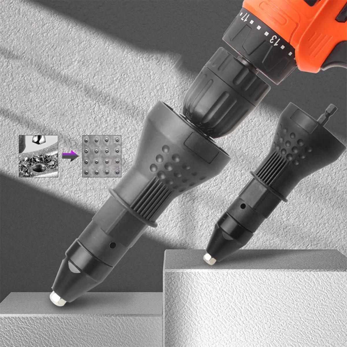Rivet Tool Rivet Hardware Adapter Electric Electric Nut Hardware Alloy Steel Nut Tool With Hexagonal Wrench