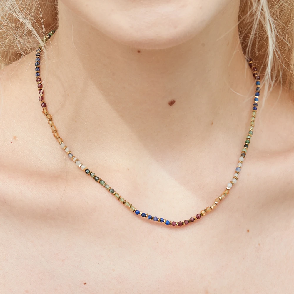 アクセサリー SMALL SYNTHETIC RESIN BEADS NECKLACE SMALL SYNTHETIC RESIN BEADS NECKLACE – m's braque
