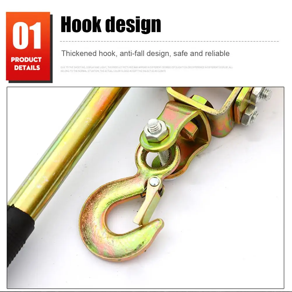 Rope Tightener Heavy Duty Cord Tightener Lifting Pulley Manual Tensioner Wire Ratchet Tensioner Ratcheting Rope rope tightener