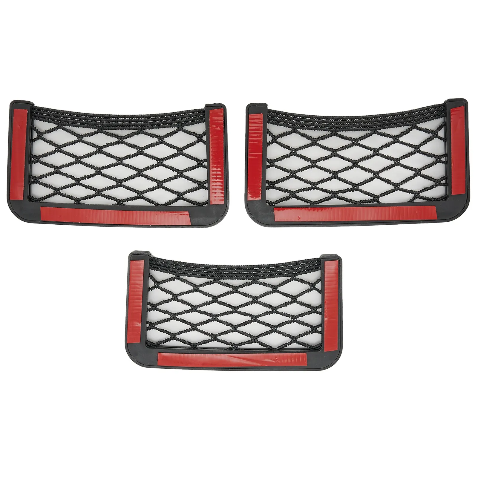 

3PCS Car Organizer Seat Handle Side Back Organizer Net Bag Double-Sided Universal Phone Holder Pocket Organizer High Quality