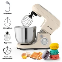 US Plug,1pc CHEFTRONIC Stand Mixer, 5Qt Tilt-Head Electric Household Stand Mixer - 500W 6+P Speed, Food Beater And Butter Beater 1