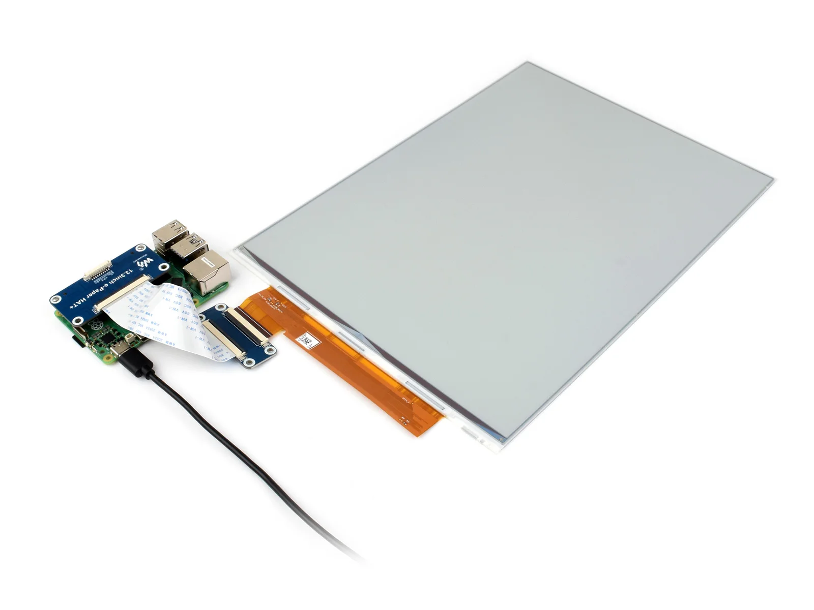13.3inch E Ink Spectra 6 (E6) Full color E-Paper Display 1600&times;1200 Pixels SPI Communication Optional For HAT+ Standard Driver