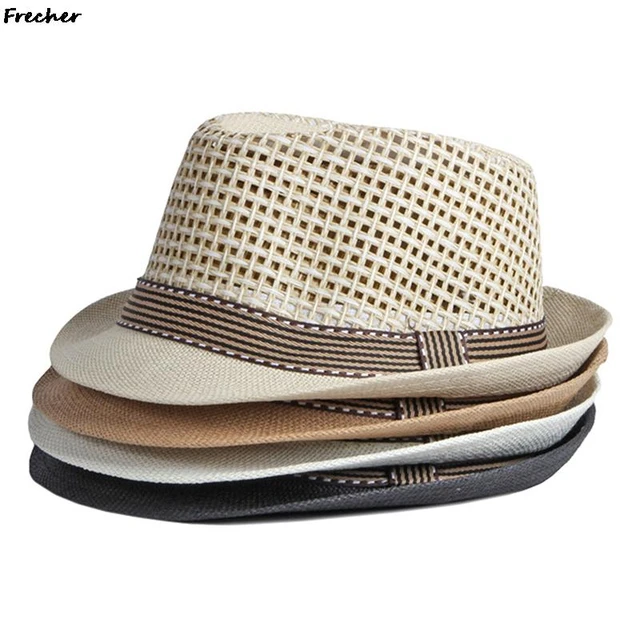 Cowboy hat Men's women's hollow-out jazz straw hat Men's summer hat Outdoor  fishing sun visor hat Men's beach hat - AliExpress