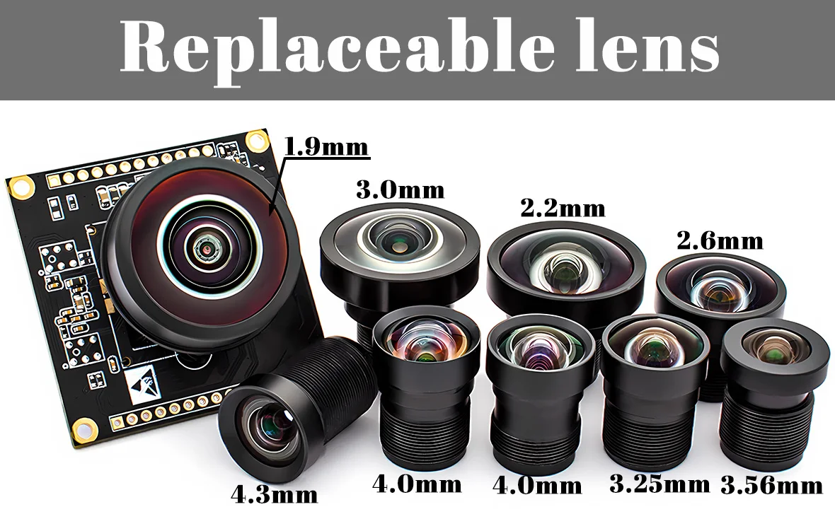 1080P 120FPS USB Camera Module 12MP 1/2.3 Inch IMX577 CMOS With No Distortion Le