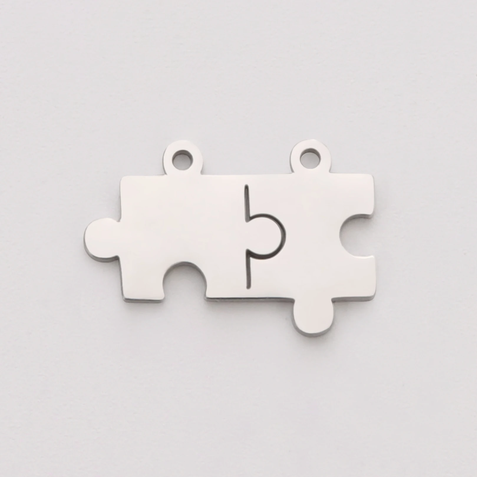 5 Stück Edelstahl Puzzle Anhänger Zubehör DIY Schmuck Charms für Halskette Armbänder handgemachte Lieferungen Großhandel – Detail 11