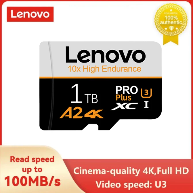 Lenovo 1TB Memory Card Class10 V30 TF Card 2TB Mini SD Card 128GB 256GB High Speed Micro TF SD Card 512GB For Phone Camera Drone