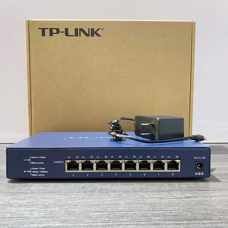 Commutateur réseau TP-Link 2.5g Switch Ethernet 8 ports 2500Mbps RJ45  Commutateurs TL-SH1008 airies