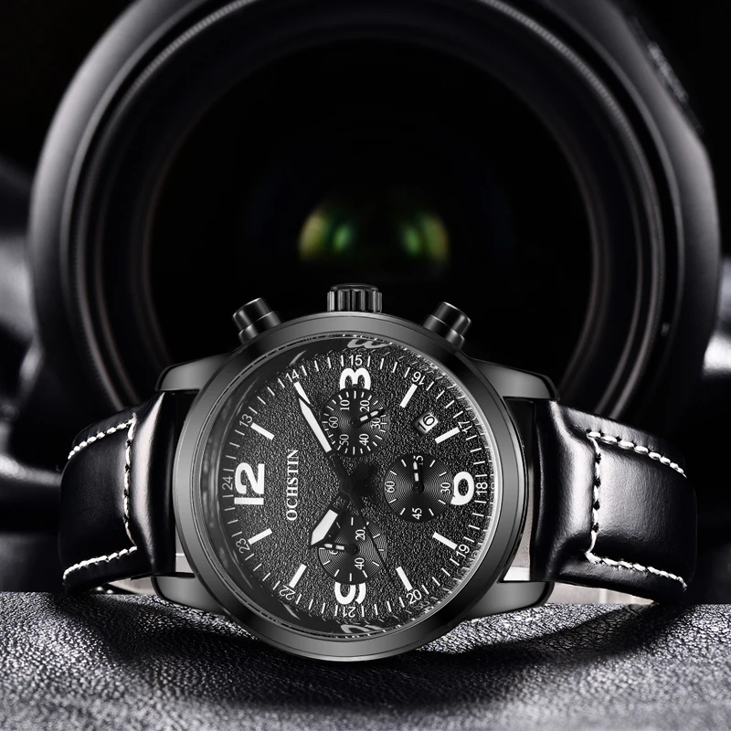 OCHSTIN Personalized Trend Hot Model Legend Series 2024 Men's Quartz Watch Wristwatch Multifunction Quartz Movement