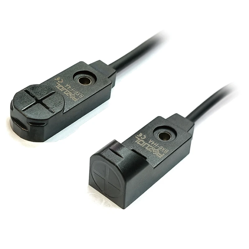 소형 사각형 근접 센서 스위치, 3 선 NPN PNP 감지 거리: 4mm, 12V24VDC, 금속 유도 제한 센서, BX6-F/H
