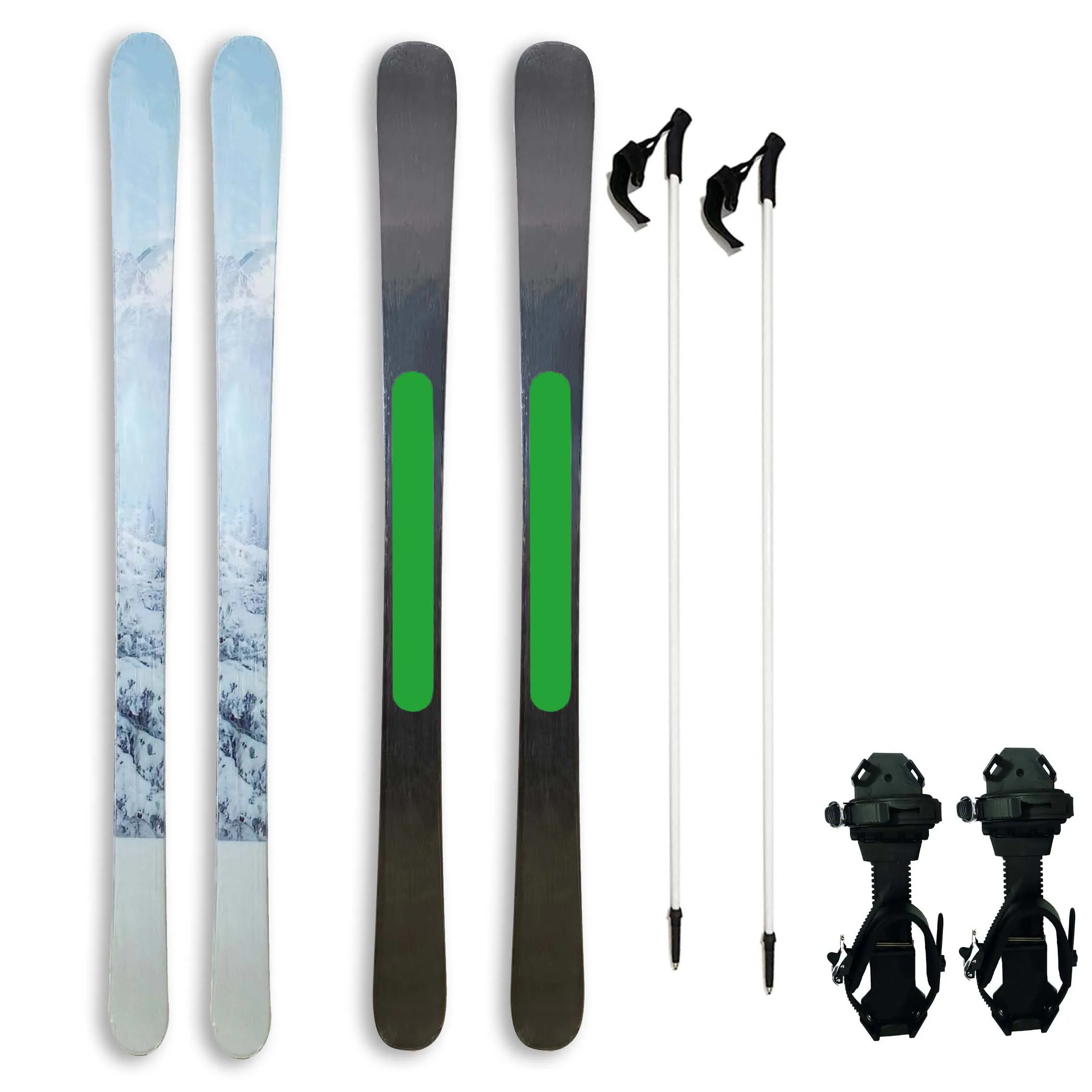 Adult Red Liuku Hunter Skis 1