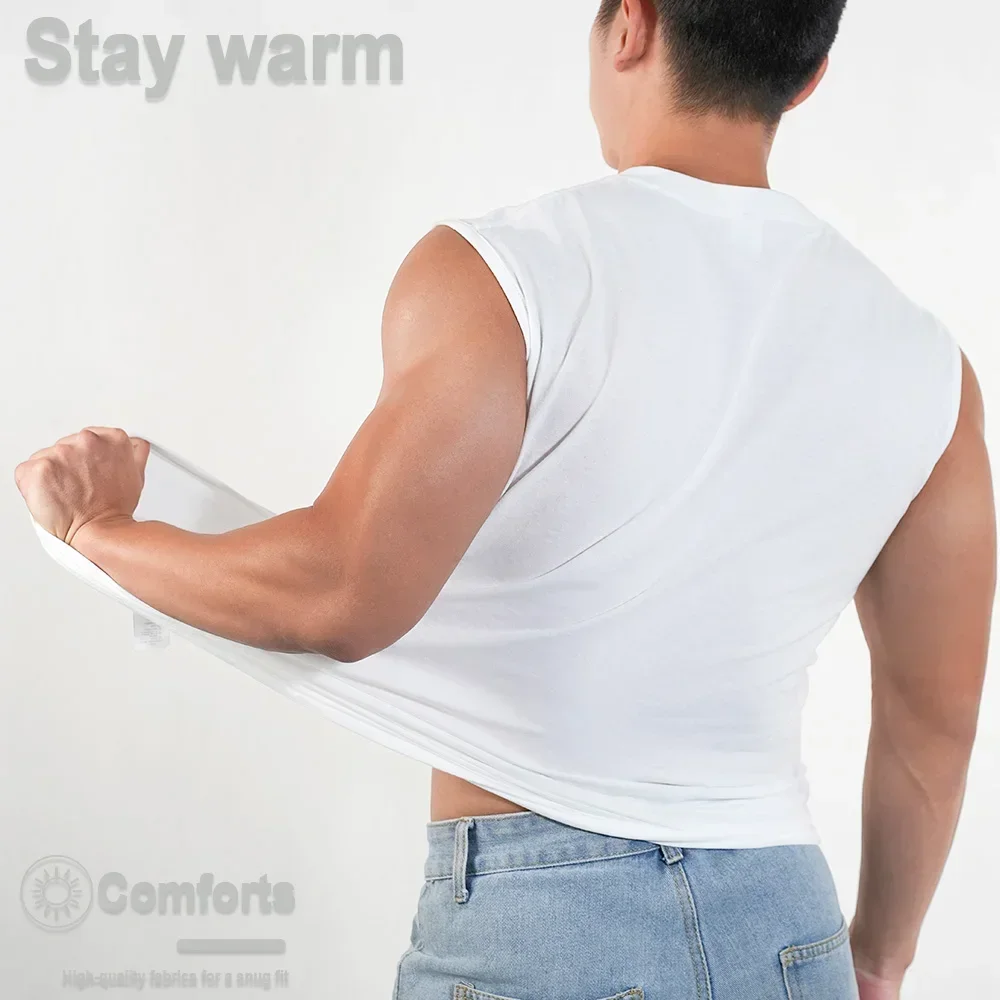 New Men Muscle Vest Sportwear Running Sports Cotton Sleeveless T Shirt O-neck Plain Tank Top Bodybuilding Fitness Clothing