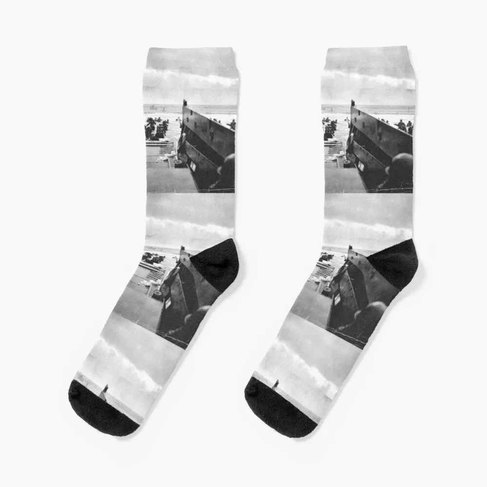 Normandy Landing, World War 2 Socks Thermal Socks Man Winter