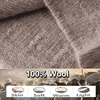 100%Wool Curl Brim Bonnet Hat for Women&Men Winter Autumn Ear Protect Cashmere Beanies Knitted Soft Warm SKi Cap SKullies 6