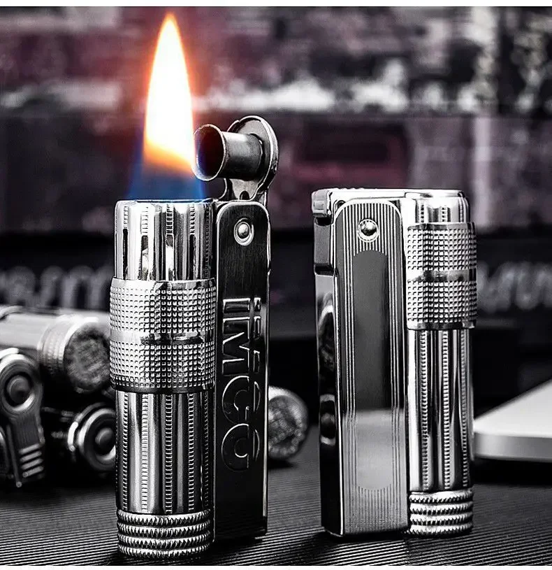 レカン  6700 Original IMCO 6700 Retro Stainless Steel Metal Lighter