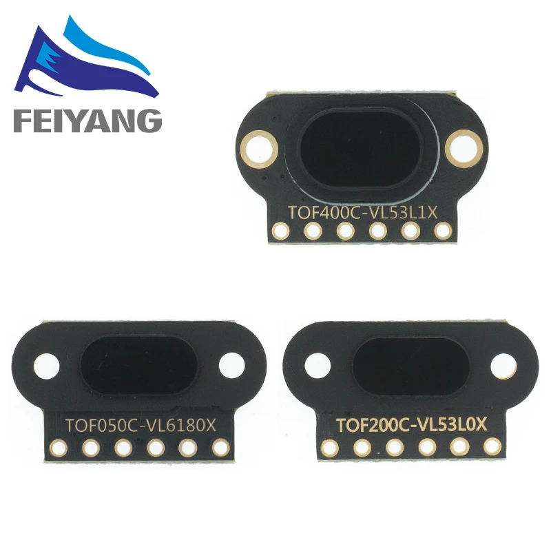 Laser Ranging Sensor Module VL6180/VL53L0X/VL53L1X Time of Flight (ToF) Laser Ranging Sensor Module TOF050C TOF200C TOF400C 50CM/2M/4M IIC Arduino STM32