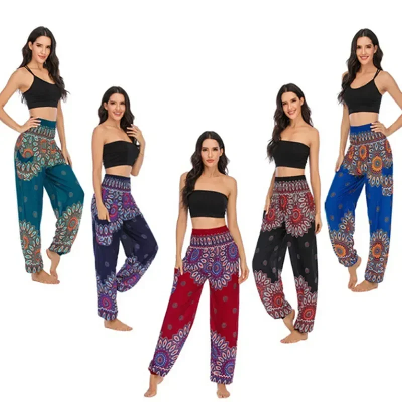 Women Casual Loose Folk Sweatpants Joggers Trousers Vintage Bottom Harajuku Yoga Pants