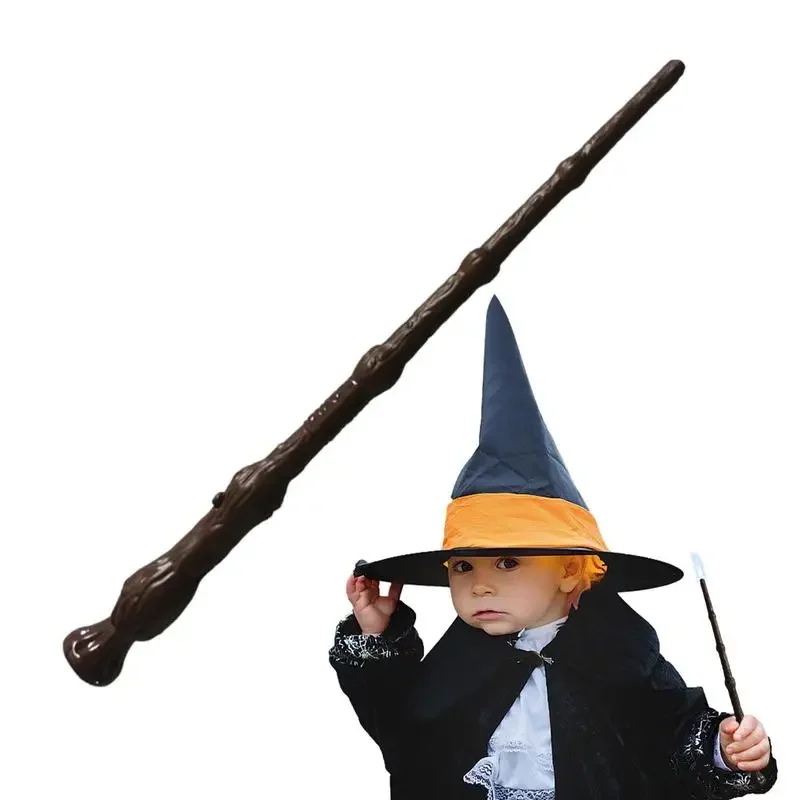 Halloween Party Cosplay Magic Wizard Magic Wand Light Up Sound Lighting Fairy Wand Children Girls Boys Party Costume Accessories game cosplay props