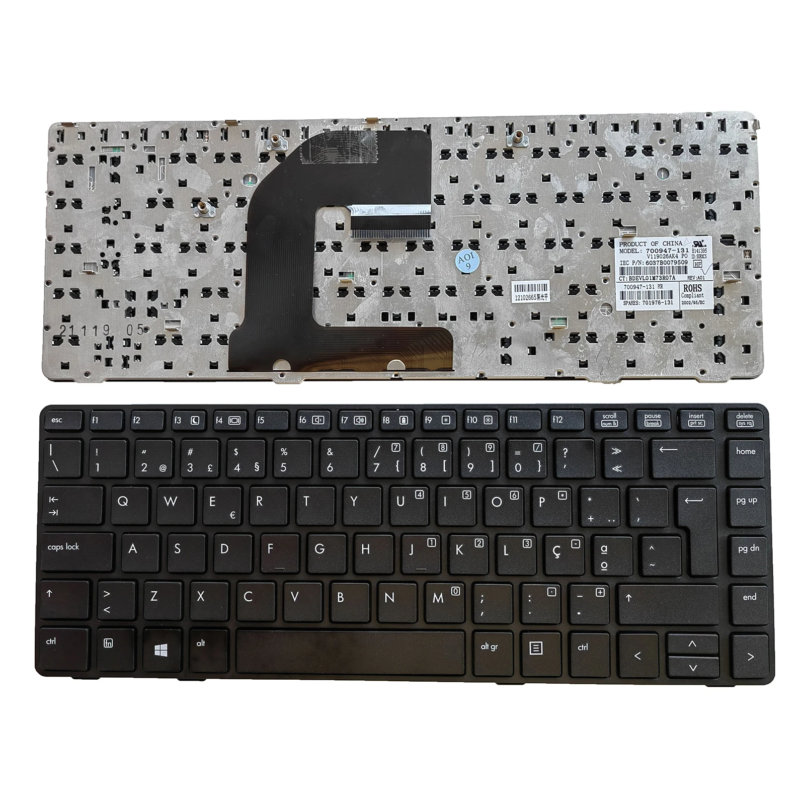 

New PO No Point stick Keyboard For HP ProBook 6460b 6465b 6470b 6475b 8460p 8460w 8470p 8470w laptop