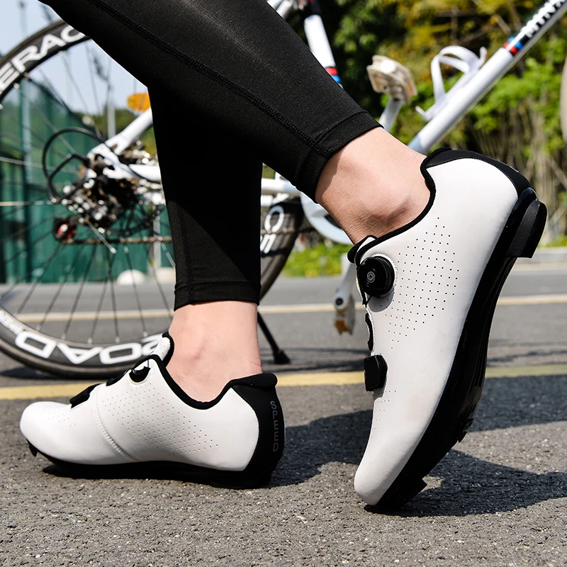 2023 Cycling Sneaker Mtb with Cleats Men Carbon Sports Speed Bike Shoes Women Mountain Racing Flat SPD Road Cycling Footwear