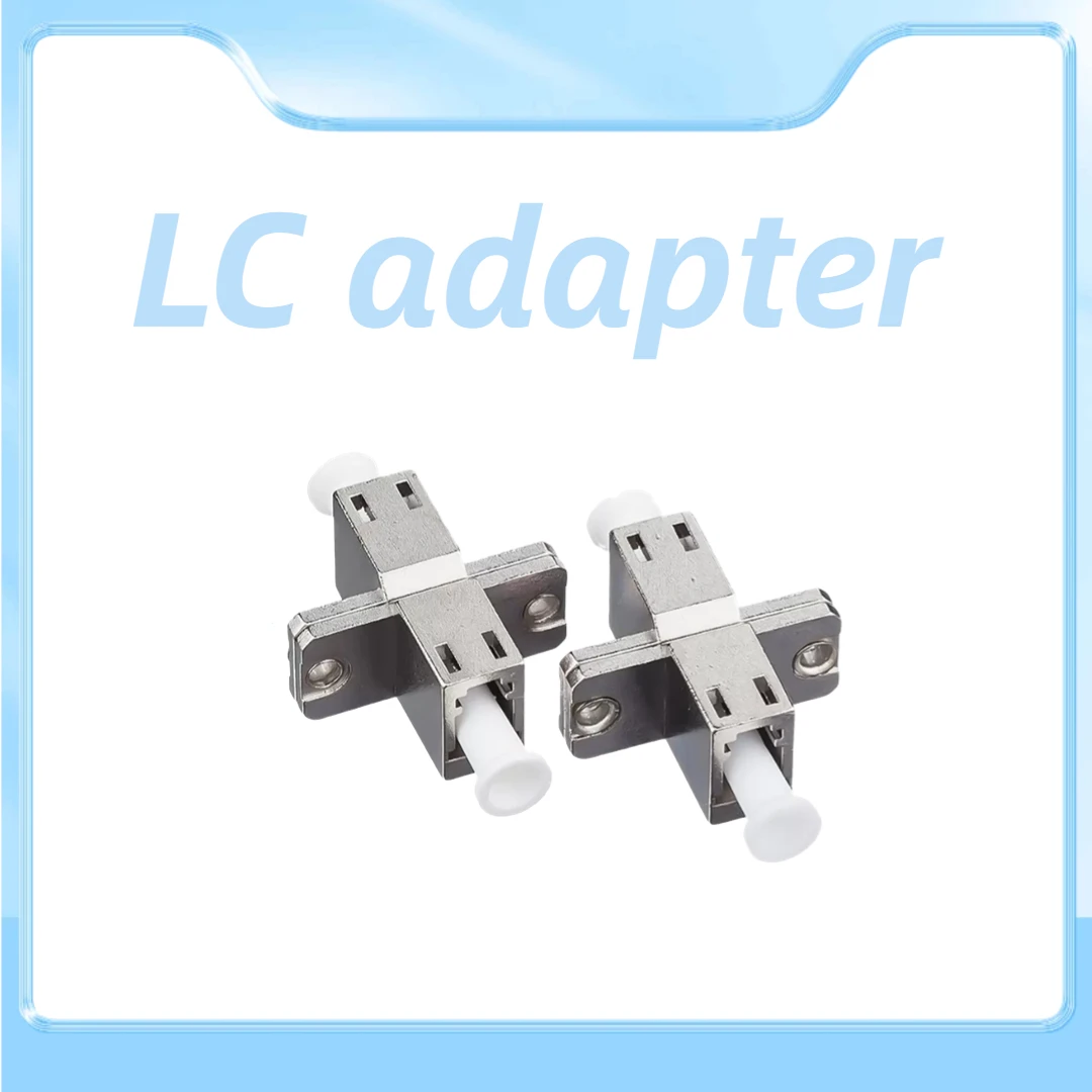 

LC duplex metal fiber optic adapter fiber optic coupler zinc alloy fiber optic flange FTTH connector