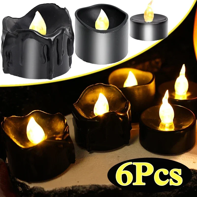 LedElectronicBlackCandleLightHouseholdSmokelessLightingHomeDecorationAccessoriesfor