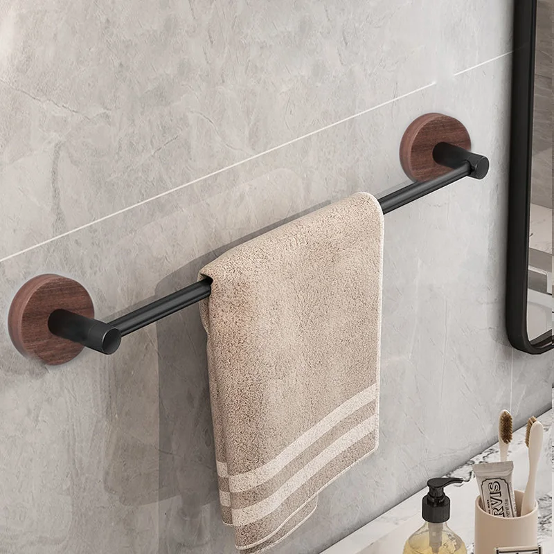 Wall Mounted Single Towel Bar Bathroom Towel Hanger Shelf Bathroom Accessories Holder towel holder,towel rack,bathroom facilities