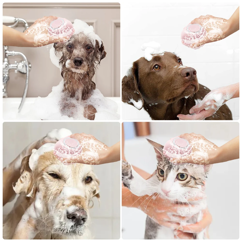 Chat et chien Brosse de nettoyage en silicone de douche Sèche Pet Brosse de  bain - Chine Produits en PET et Pet consommables de nettoyage prix
