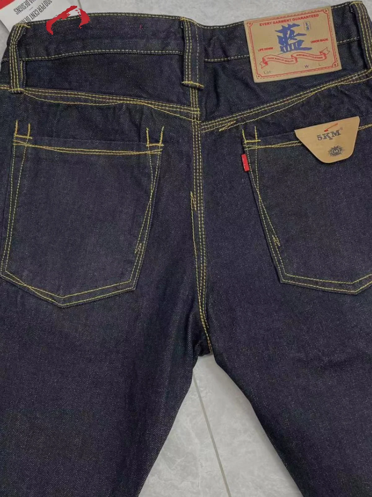 16oz Heavyweight 100% Cotton One Wash Raw Denim Jeans for Men High Quality Autumn Winter Selvedge Hard Straight Trousers 501 5