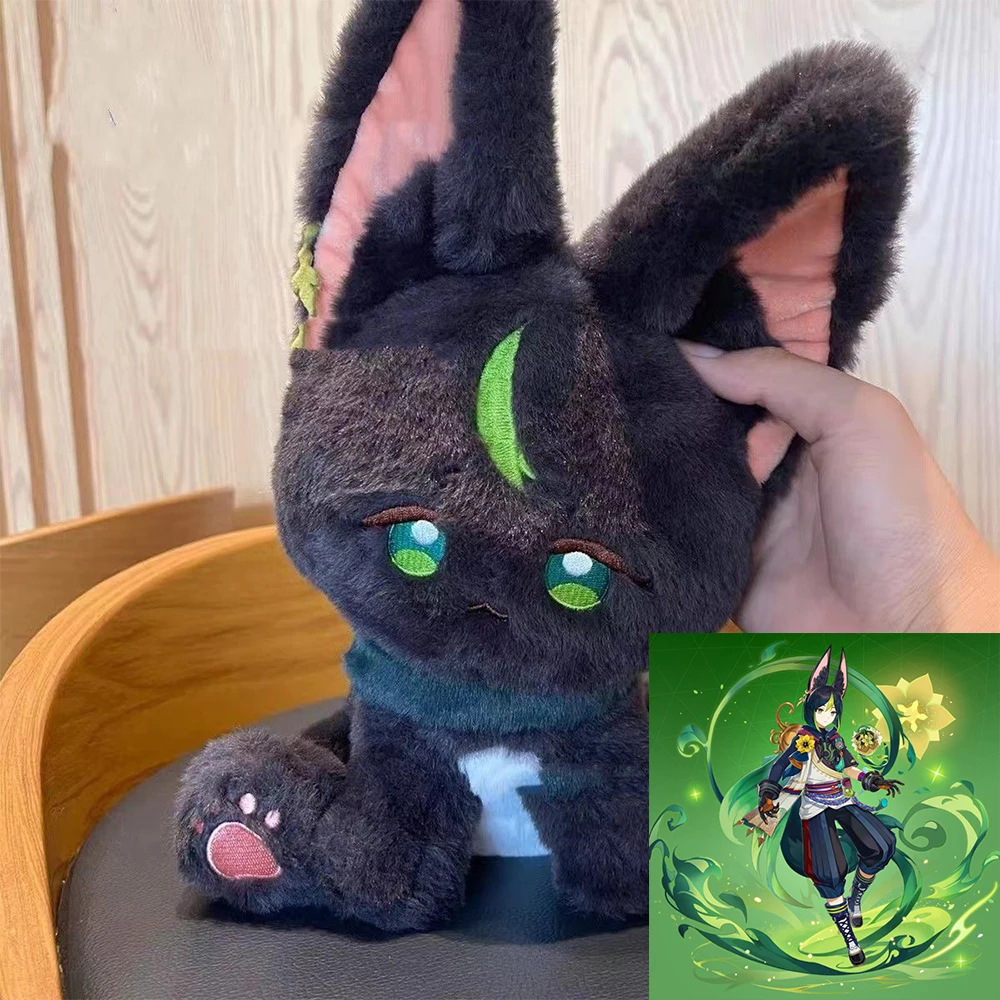 

Tighnari Inspired Cosplay Plush Genshin Impact Furry Ear Cat Cute Collection Gifts