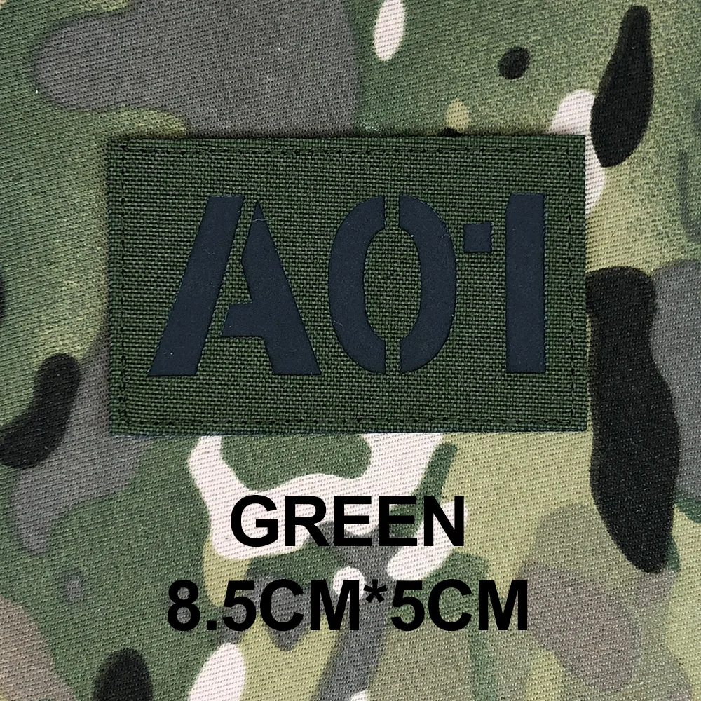 Custom Laser Cutting IR IFF Infrared Reflection Patch Radio Call Sign Name Tapes Black Letters Morale Tactics Military Airsoft