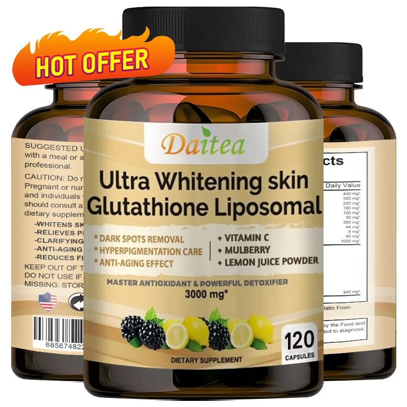 

Collagen Glutathione Capsules - Powerful Antioxidants That Help Immune Function, Skin Health, Beauty, Youthfulness and Repair