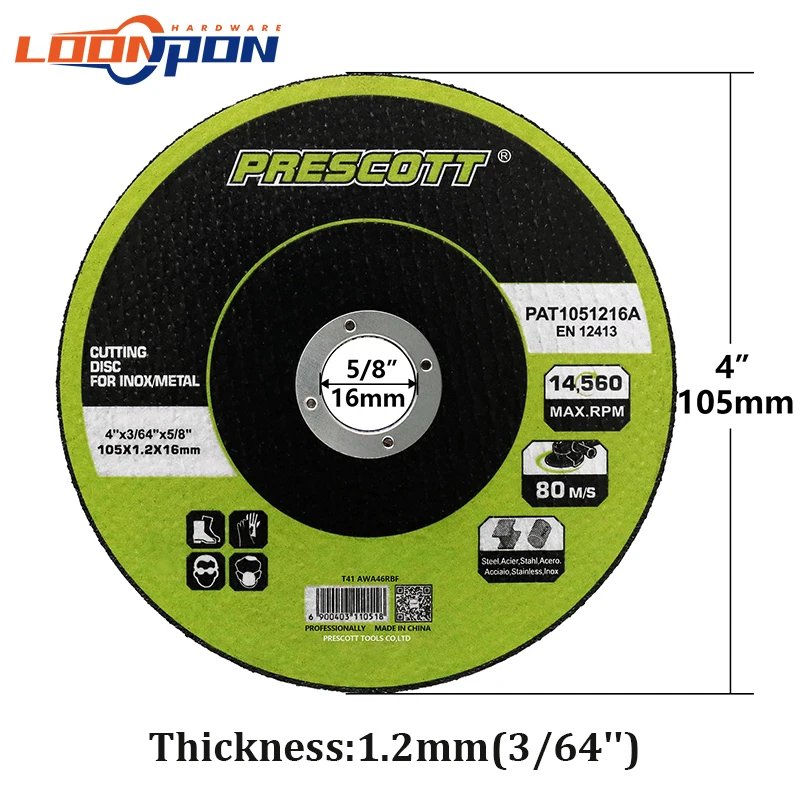 Fém Irtás Korong 105mm  Gyanta Irtás szögben Zápfog Korong ultrathin számára Fém Rablánc stainles Acél Őrlés Penge Kutter 5-50pc