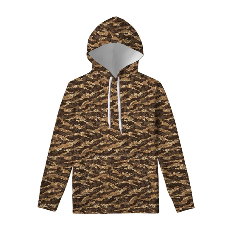 thumbnail image 1 of Sudadera con capucha con estampado 3D de rayas de tigre del desierto para hombre y niño, jersey de camuflaje a la moda, sudadera holgada para primavera y otoño, ropa para hombre, 1 of 5