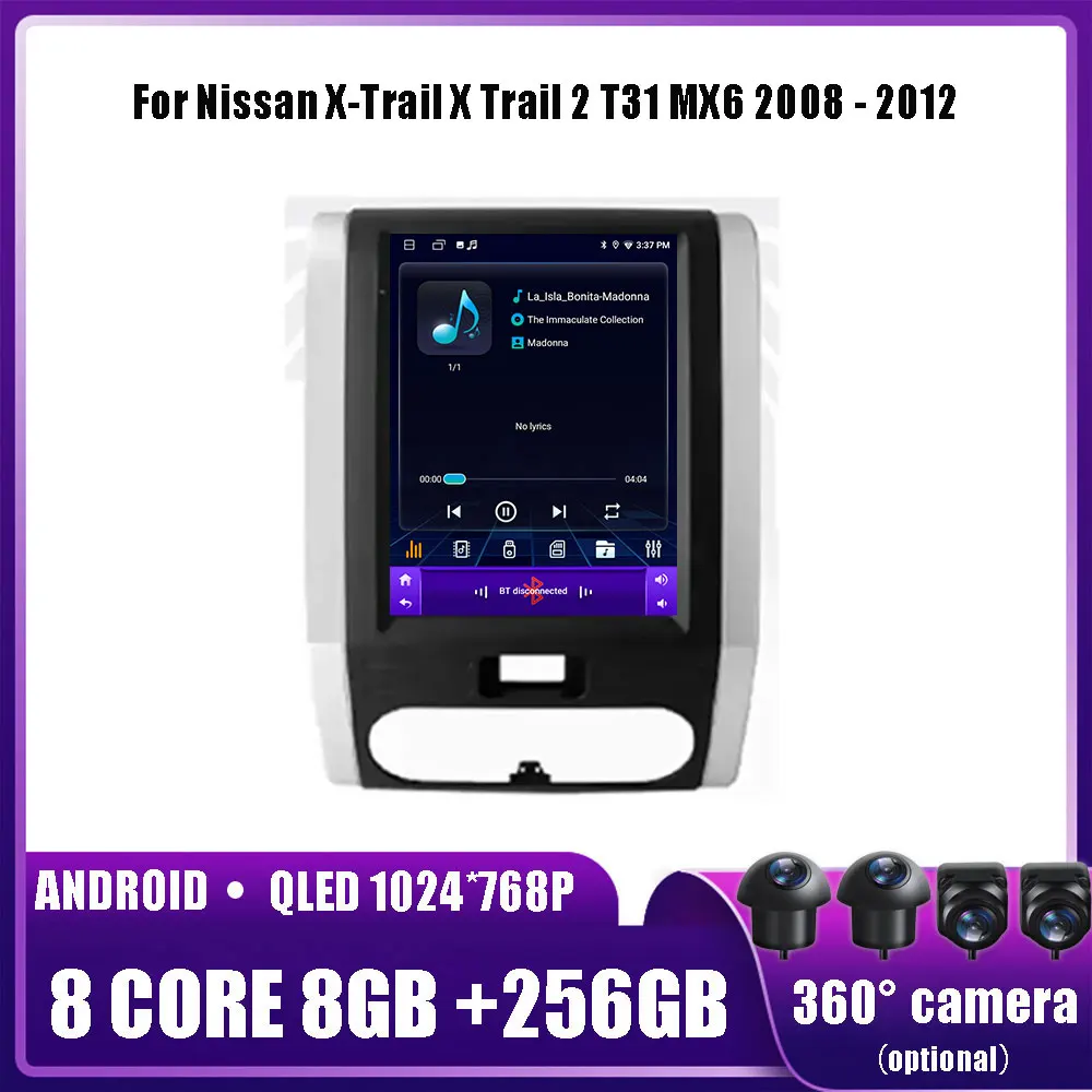 

Android 14 для Nissan X-Trail X Trail 2 T31 MX6 2008 - 2012 автомобильная система Радио Видео мультимедийная навигация Беспроводной GPS Carplay