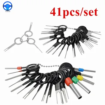 8/11/18/38/41pcs Circuit Board Wire Harness Terminal Extraction Pick Connector Crimp Pin Back Needle Remove Tool Set 1
