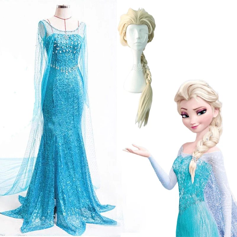 Déguisements robes elsa pour femme