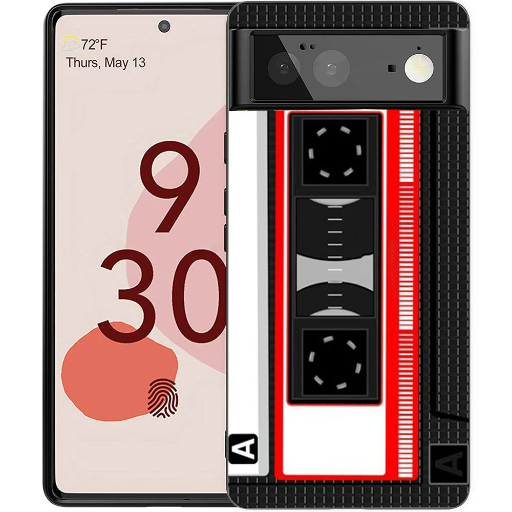 Retro Cassette Tape Style Shockproof Silicone Phone Case Cover