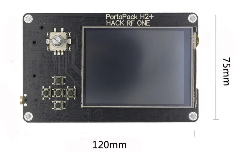 Hackrf OneH2 모니터, Portapack H2 제어 보드, H2 알루미늄 합금 보호 케이스